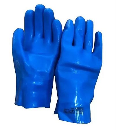 LUVA DE PVC PLASTCOR PALMA ÁSPERA SEM FORRO 45CM - CA 34592