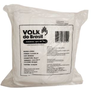 AVENTAL TNT MANGA LONGA 30G/M²  VOLK