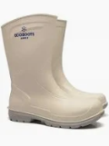 BOTA DE PU CANO MEDIO BRANCO, COM SOLADO GELO,  SEM BICO  MARCA:ECOBOOTS CA 38589