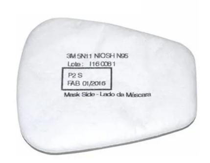 CAIXA - Filtro Mecânico P2 N95 5N11 3M H0002260166- 10 UN