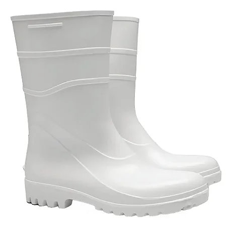 BOTA DE PVC BRACOL ACQUAFLEX CANO CURTO (260mm) C/FORRO CA-37456 (BRANCO)