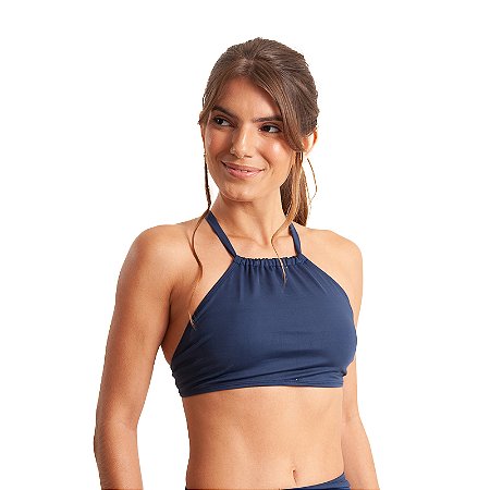 Biquíni.Rio Sutiã de Biquíni Reserva Cropped Marinho