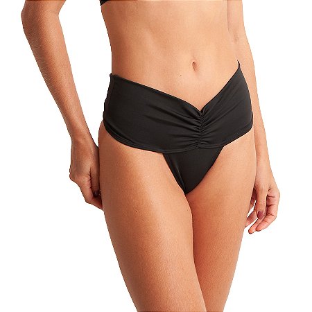 Biquíni.Rio Calcinha de Biquíni Lúcia Efeito Lipo Preto