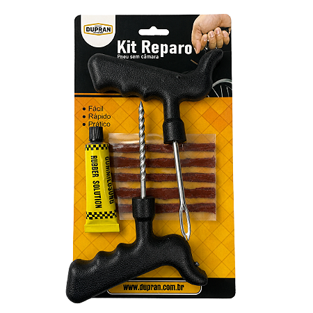 Kit Reparo De Pneu Sem Câmara Moto E Carro Modelo Top De Linha - DUPRAN