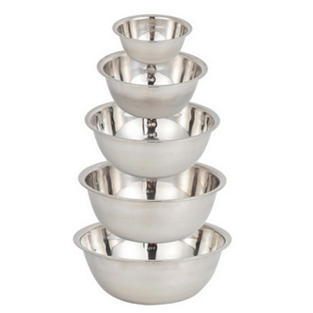Conjunto de 5 Tigelas Inox Saladeira e Bowl P Salada Legume