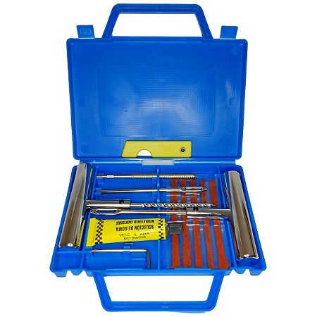 Reparo Metal Com Chaves Maleta E Refis Modelo Macarrao P Remendo Pneu (NR-81)