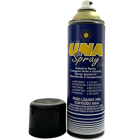 Cola Spray 500ml UNA Spray Adesivo Forte e Durável