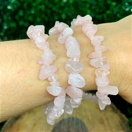 PULSEIRA DE QUARTZO ROSA