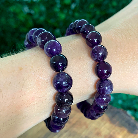 PULSEIRA DE AMETISTA BOLINHA  – Transmutação, Espiritualidade e Conexão