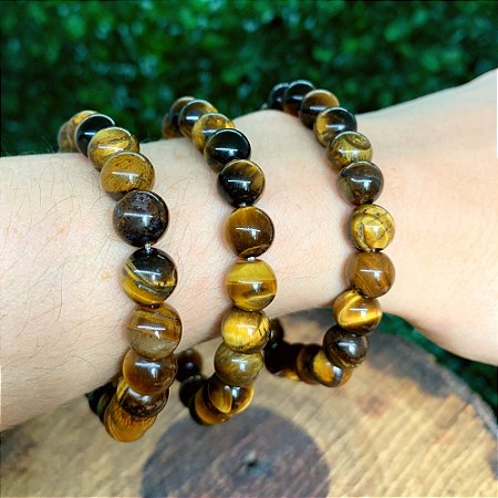 PULSEIRA OLHO DE TIGRE BOLINHA