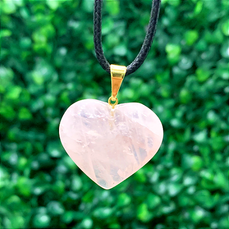 PINGENTE DE CORAÇÃO QUARTZO ROSA – Amor Incondicional e Cura Emocional