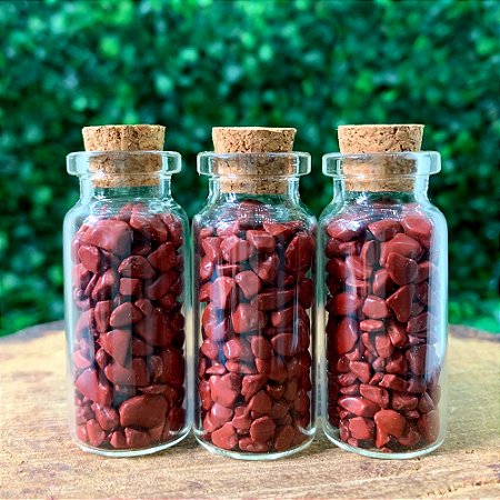 GARRAFINHA DE JASPE VERMELHO – Coragem, Força e Proteção