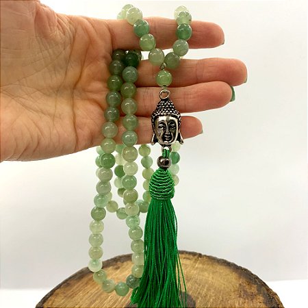 JAPAMALA DE QUARTZO VERDE – Cura, Prosperidade e Equilíbrio