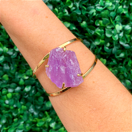 BRACELETE DE AMETISTA - Pedra da Espiritualidade, Intuição e Proteção
