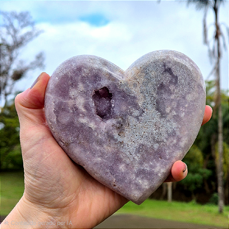 Coração de Ametista Rosa – Amor, Equilíbrio & Serenidade