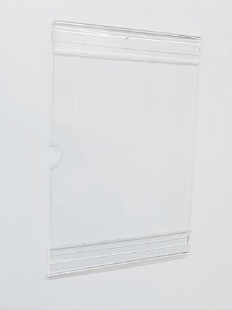 Display Expositor Porta Folha (12cm x 17,5cm) Acrílico de Parede - 1 folha