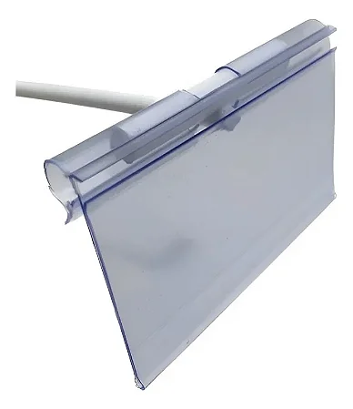 Porta Etiqueta de Gancho 110x45mm Expositor Porta Preço - 100 Und.