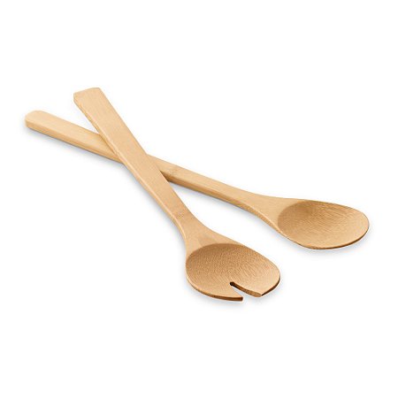 Talheres para Salada em Bambu - 2 und