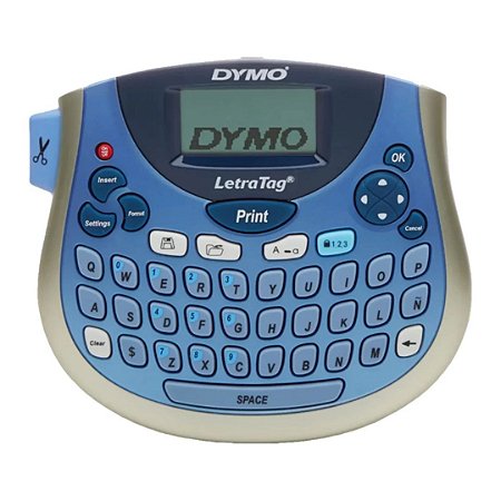 Rotulador Eletrônico Dymo Letratag LT 100T - Azul Metalico.
