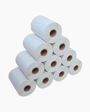 Etiquetas Couchê 100mm.x150mm. - Kit com 10 Rolos