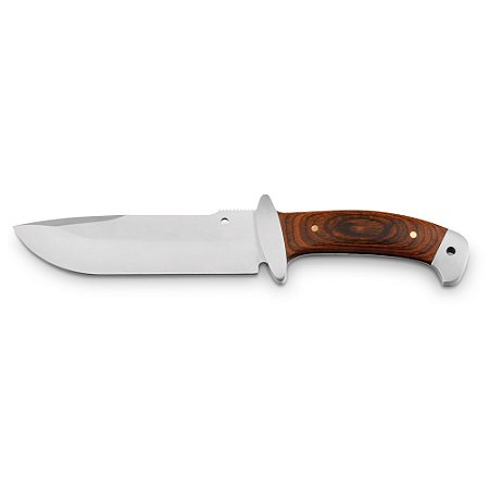 Faca para churrasco em aço inox e madeira