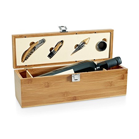 Conjunto para vinho em Bambu Linha Ecológica