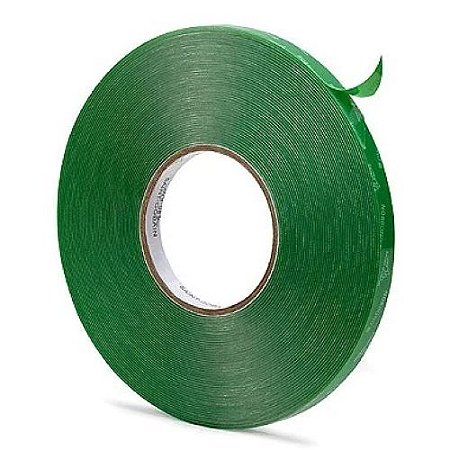 Fita Dupla face VHB de 7,5 mm Transparente Line verde