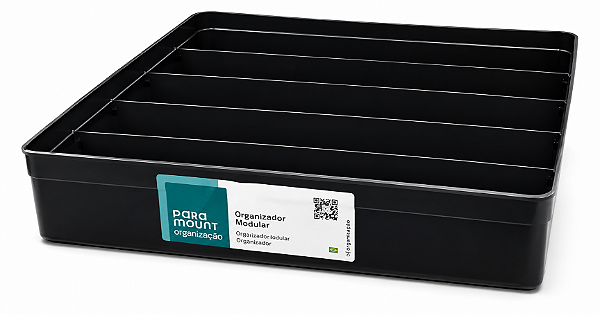 Organizador Modular com Divisória Paramount 36,5x36,5x7,5cm.