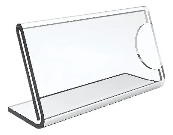 Display de Mesa 11 x 3cm. Acrilico de 2mm. Kit 05 unidades