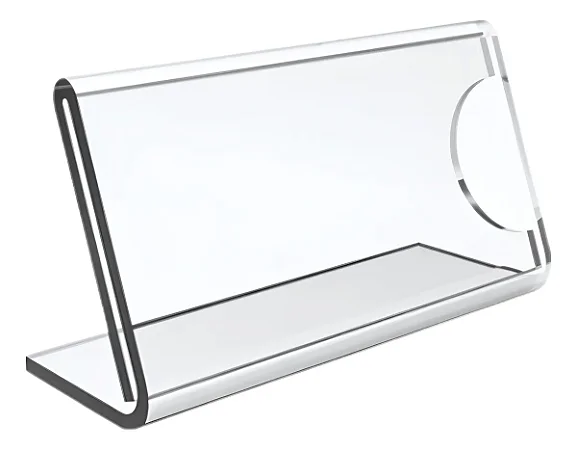 Display de Mesa 8 cm x 3,5cm. Acrilico de 2mm. Kit 05 unidades