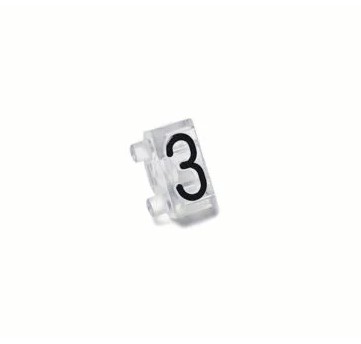 Precificador Pacote Avulso Número “3” (Três) Cristal - 30 peças - Preço para Vitrine