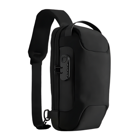 Mochila Transversal Com Usb E Trava Numérica