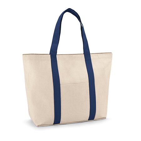 Sacola 100% Algodão Com 2 Bolsos- Linha Ecológica