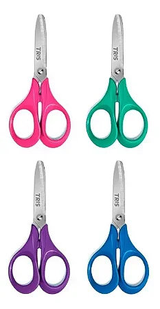 Tesoura Escolar Class Sem Ponta 13cm-ergonômica