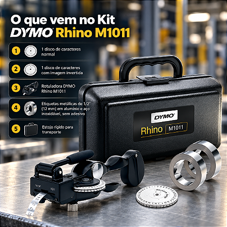 Rotulador Manual Industrial Dymo Fitas Metálicas M1011 - Pronto