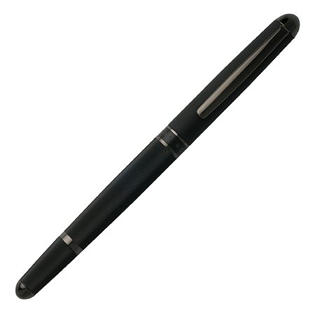 Caneta Roller Soft Black Framework- Hugo Boss-linha Premium