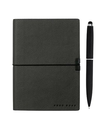 Conjunto Caderno A6 Hugo Boss Com Caneta Esferográfica Touch