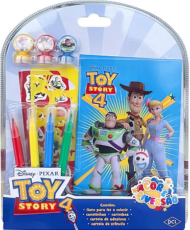 Kit para Colorir- Toy Story 4 -10 Peças- Editora DCL