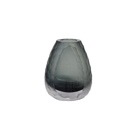 Vaso Oval Vidro Murano 17x14cm Paramount
