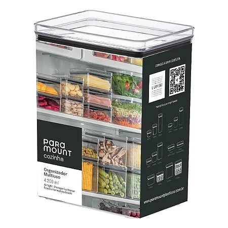 Organizador Multiuso Hermético Lumini 4.200 ml