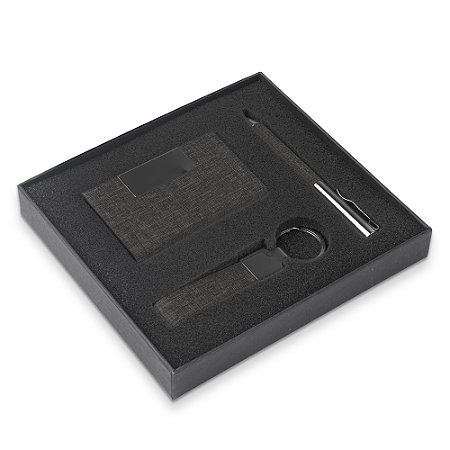 Kit Executivo Caneta, Porta Cartões E Chaveiro