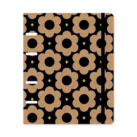 Caderno Organizador  Pautado A5 Flores Max