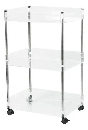 Carrinho Organizador Triplo Multiuso Com Rodízio