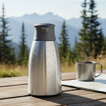 Garrafa Térmica Café 1 Litro Inox Linha Premium