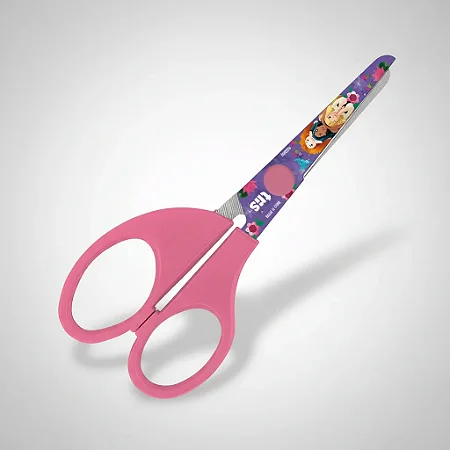 Tesoura Tesourinha Sem Ponta Escolar Princesas Disney