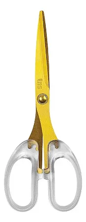 Tesoura Multiuso Aura Tris Dourada 17cm