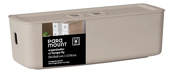 Organizador com Tampa 26x10x8 Cm Fly 1,5 Lts Paramount
