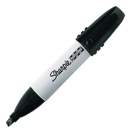 Marcador Sharpie Professional Black Chisel