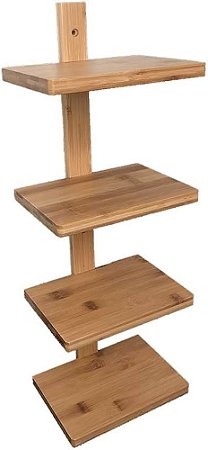 Estante Suspensa Bambu 4 Andares Oikos
