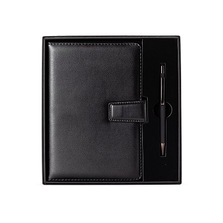 Kit Executivo Caderno Pautado e Caneta Touch Screean